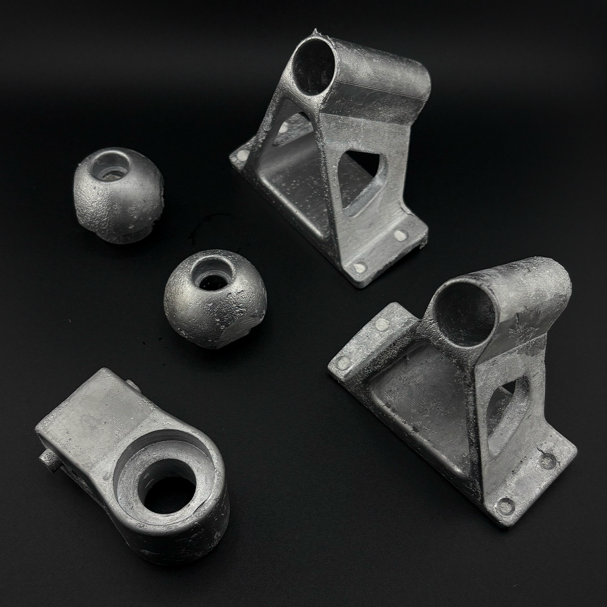Grouped manufactured parts